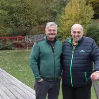 Rupert Friedl, Aufsichtsjäger in Mortantsch und Alfred Rumpf, Obmann des ESV Lieb Bau Weiz I