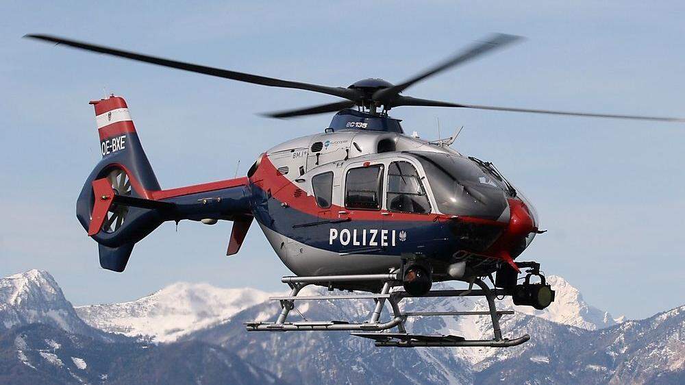 Der FLIR-Hubschrauber aus Klagenfurt kam zum Einsatz
