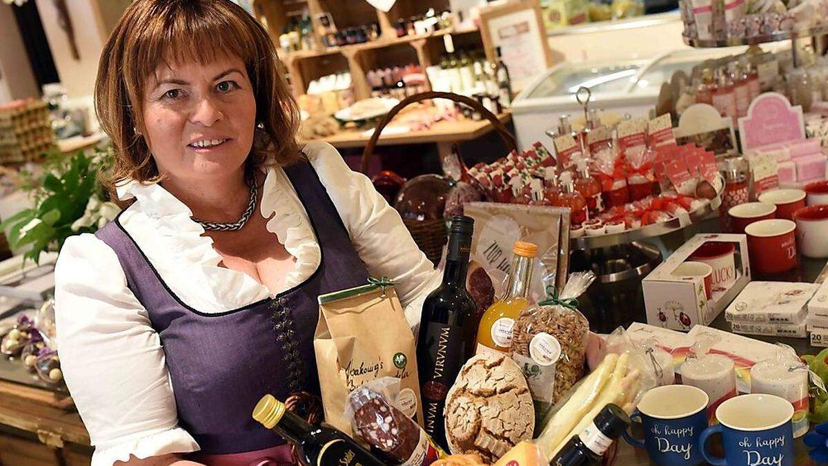 Zahlreiche Genussland-Produkte vertreibt Barbara Wakonig in der HofgreißlerEi in St. Georgen am Sandhof