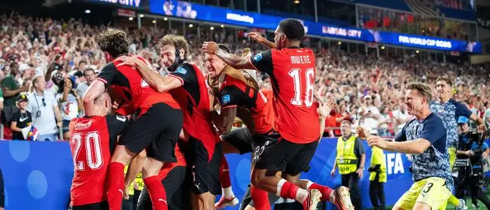 Nach dem 3:3 in der 96. Minute jubelte Österreich über den WM-Aufstieg