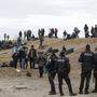 Türkische Polizisten an der Grenze zu Griechenland