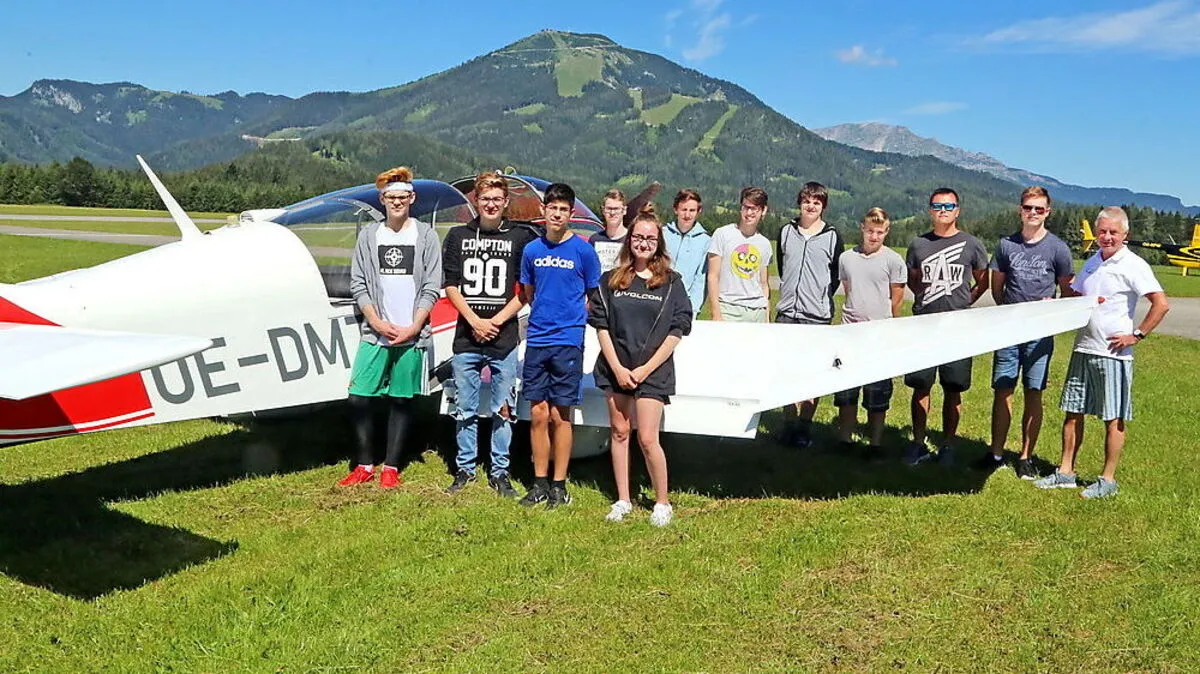 Für die Schüler ging es in die Luft