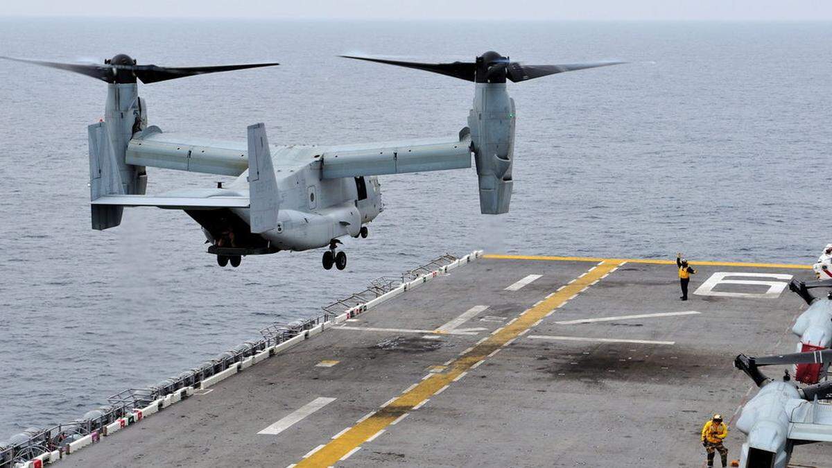 Der MV-22 Osprey - eine Mischung aus Helikopter und Flugzeug.