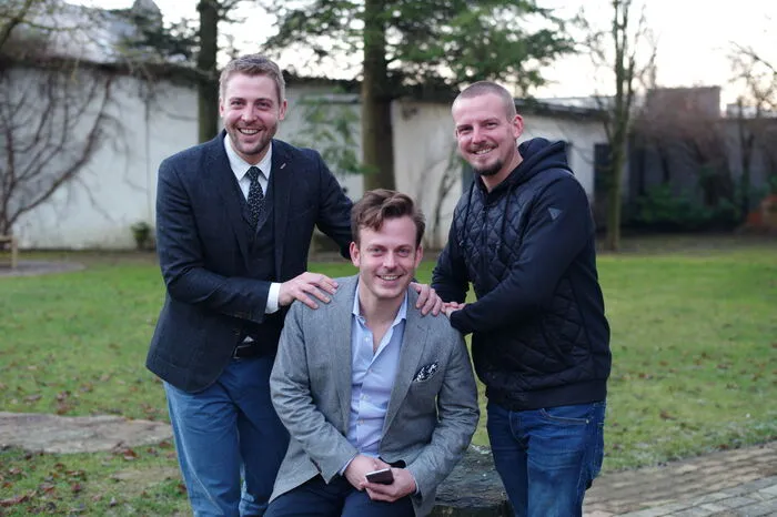 Das Brüder-Trio Philipp, Stefan-Franz und Max Gady.