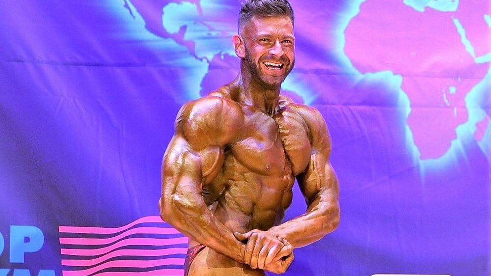 Der 32-jährige Martin Benedikt aus Bärnbach holte sich in  Kalifornien mit Höchstpunktezahl den Weltmeistertitel im Bodybuilding