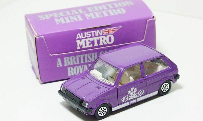 Zur Hochzeit von Charles und Diana erschien einen Sonderedition des Metro als Modellauto