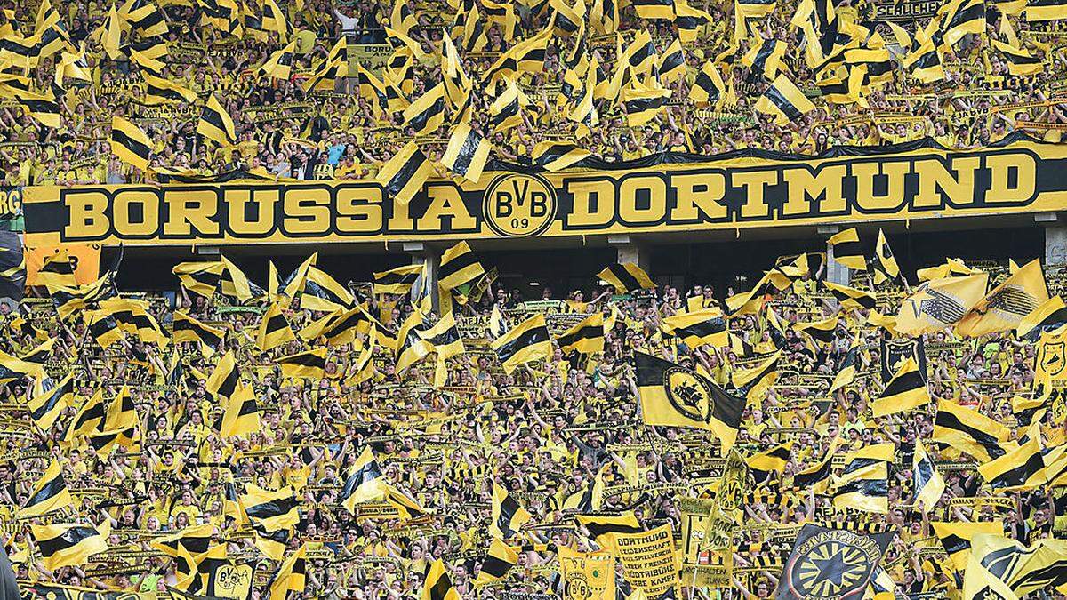 Die berühmte Südtribüne in Dortmund