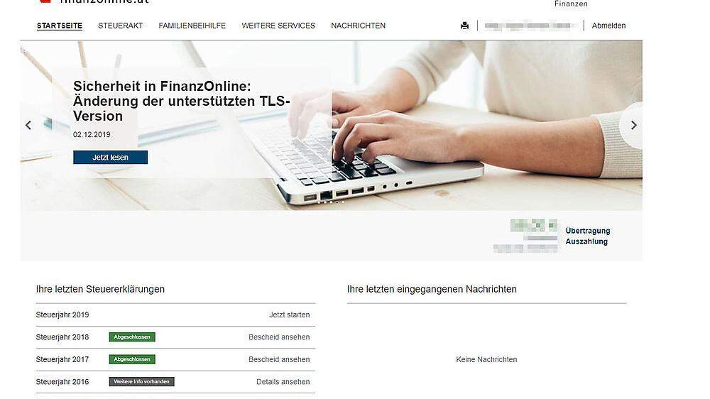 Finanzonline wurde modernisiert, inklusive digitalen Assistenten 