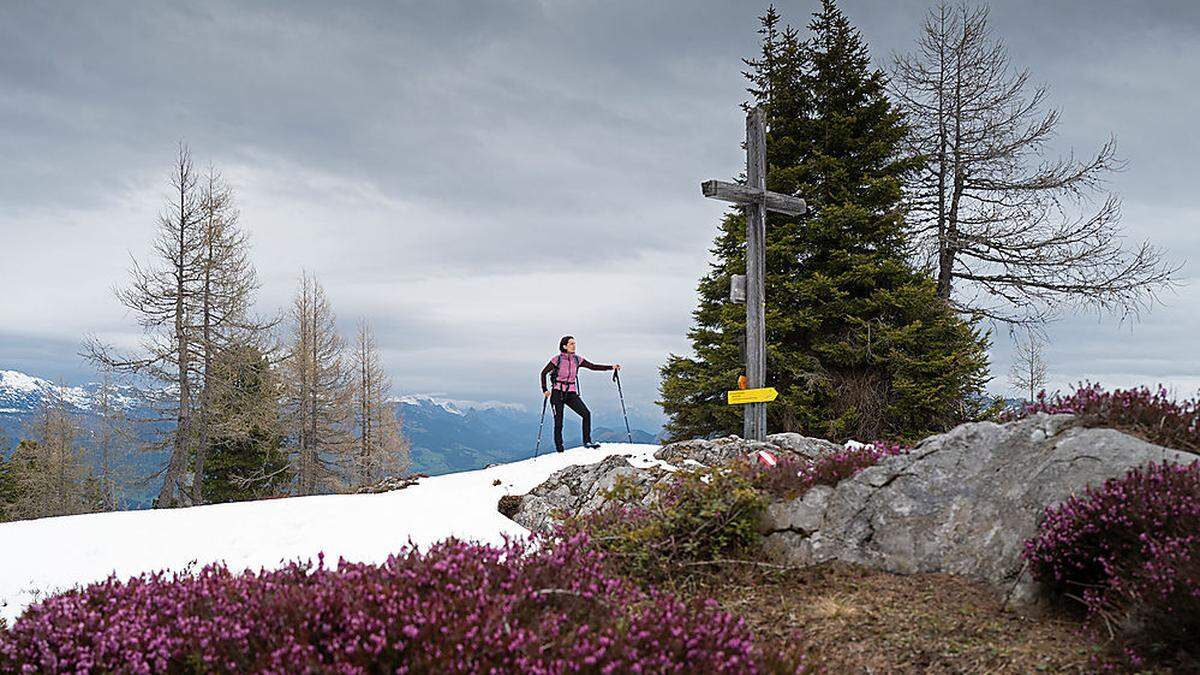 Zwischen der Goseritzalm und dem Gipfel am Hochmühleck liegt noch jede Menge Schnee