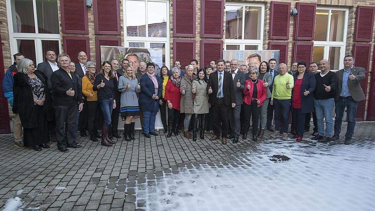 Die SPÖ Leoben präsentierte die insgesamt 62 Kandidaten für die Gemeinderatswahl 2020: Kurt Wallner, Maximilian Jäger, Willibald Mautner, Birgit Sandler, Heinz Ahrer und Margit Keshmiri