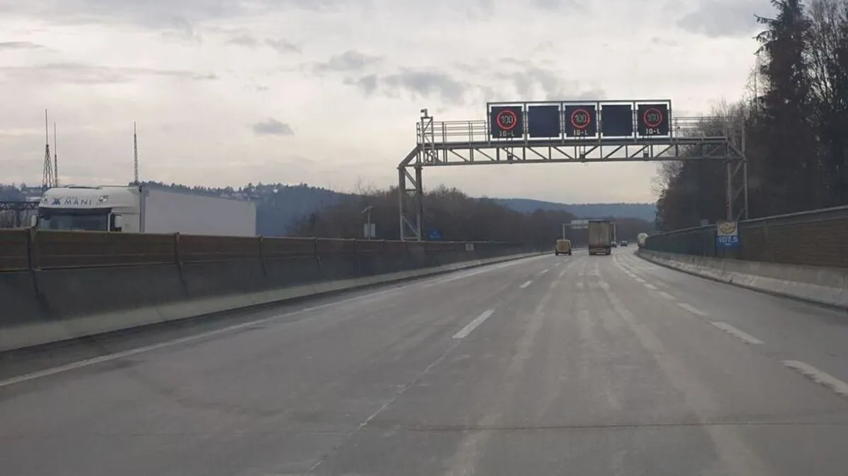 Die A2 zwischen Gleisdorf Süd und West