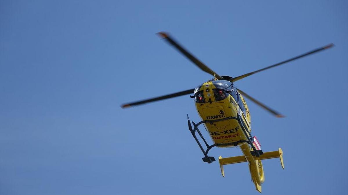 Der Rettungshubschrauber  brachte den Verletzten ins Soi