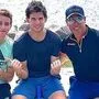 Dominic Thiem mit Bruder Moritz (links) und Duglas Cordero (rechts)