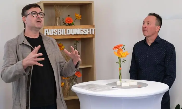 Projektkoordinator Dietmar Lindebner von der Lebenshilfe und Projektleiter Josef Luxenberger blickten lebhaft auf die zehnjährige Geschichte des AFit-Programms zurück