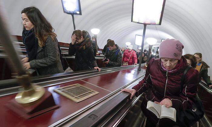 Hier ist man stressresistent: U-Bahn in Moskau