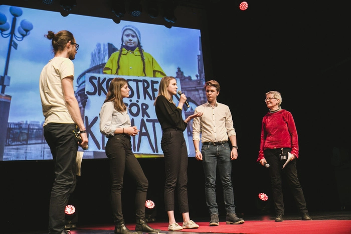Auch zu Gast: Die Schüler, die sich für die Klimaprotestaktion "Fridays for Future" engagieren.