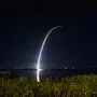 December 8, 2024, Cape Canaveral, Florida, USA: A SpaceX Falcon 9 rocket carrying 23 Starlink satellites, including 13 with Direct to Cell capabilities lifts off from Space Launch Complex-40 at Cape Canaveral Space Force Station, Florida, at 12:12 a.m. EST on Dec. 8, 2024. Cape Canaveral USA - ZUMAb268 20241208_znp_b268_002 Copyright: xJenniferxBriggsx