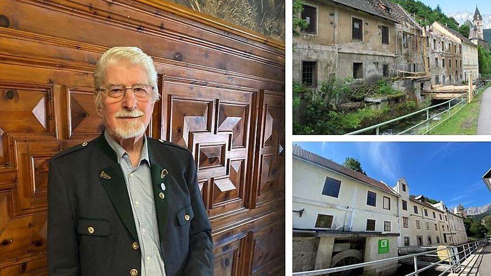 Herbert Krump (76) kann sich auf die Eröffnung des Gerbereimuseums Salzer nach 16 Jahren Sanierung freuen	