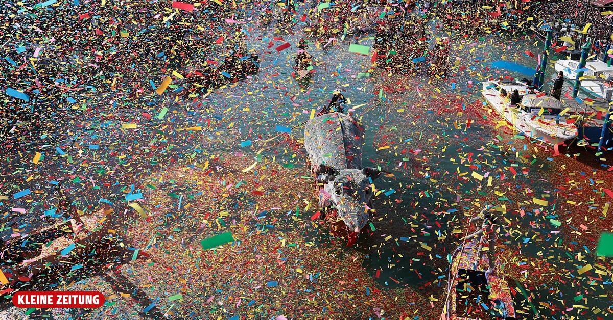 „Kanalratte“ als Star beim spektakulären Wasser-Festzug in Venedig