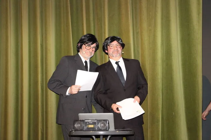 Die Nachrichtensprecher Jürgen und Harald Wildpaner
