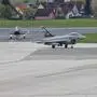 Zwei Eurofighter in Klagenfurt | Zwei Eurofighter absolvierten am Freitag in Klagenfurt einen Alarmstart