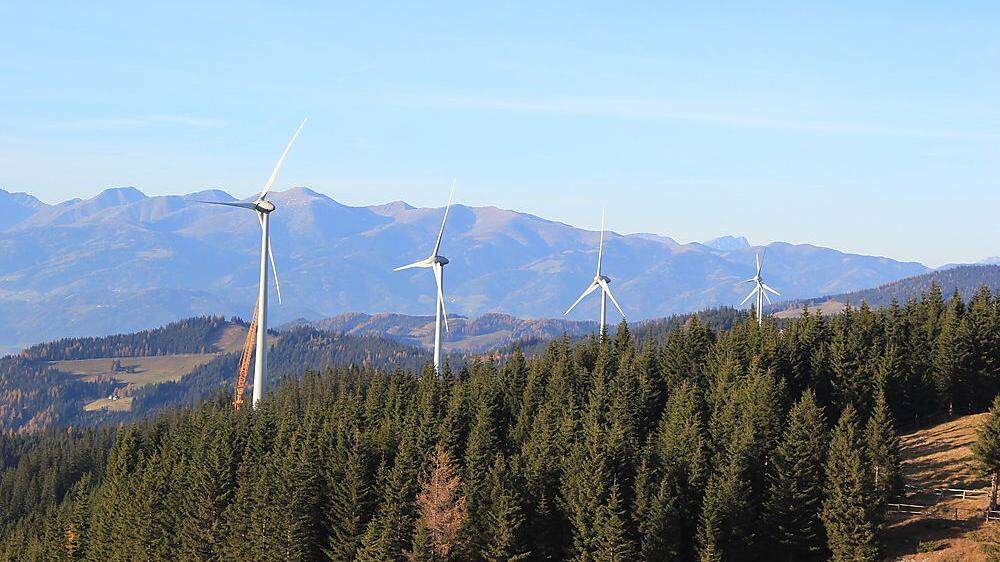 In der Steiermark sind Windräder längst gang und gäbe, wie hier der Windpark Stubalm