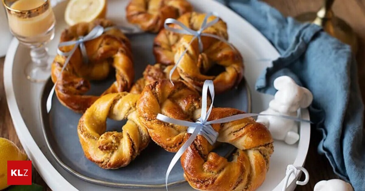 Rezept: Mini Osterkränze mit Eierlikör-Füllung