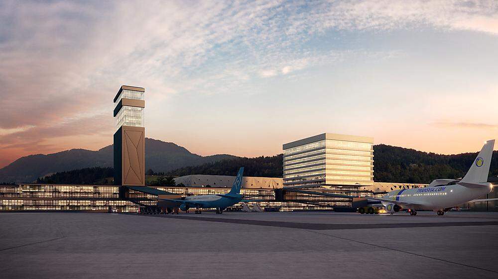 Bekommt der visualisirte neue Flughafen eigene Fluglinie?