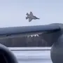 Der F-35 Lightning Kampfjet in der Sekunde vor dem Aufprall