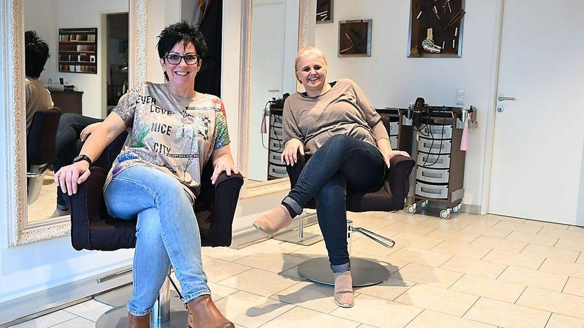 Inhaberin Manuela Arosio (links) mit Mitarbeiterin Karin Wadler 