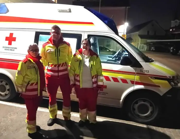 Die Einsatzkräfte des Roten Kreuzes wurden zu Geburtshelfern