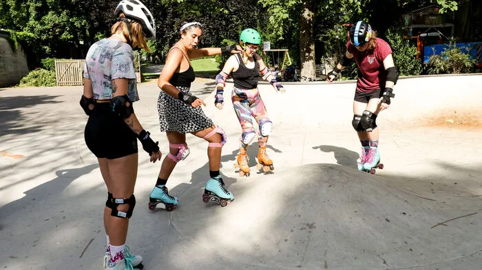 Im Grazer Volksgarten fand im Skatepark eine Schnuppereinheit statt ...