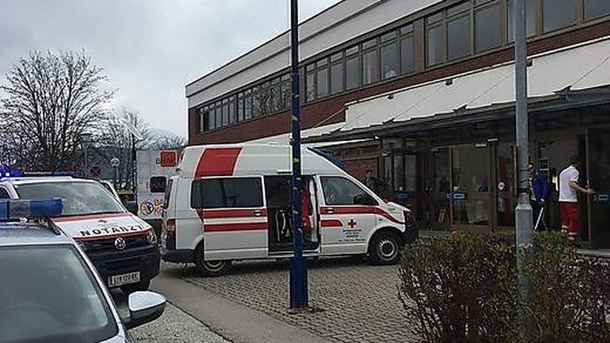 Einsatz vor der HAK Liezen Anfang April dieses Jahres