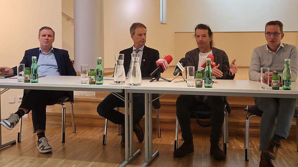 Christian Theiss, Fritz Kratzer, Heimo Halbrainer und Gernot Leskovar luden am Donnerstag zum Pressegespräch