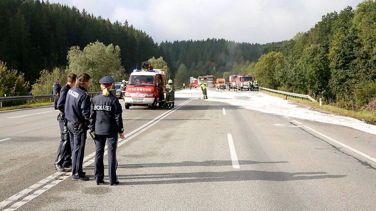 Beim tragischen  Unfall Dienstagfrüh auf der Friesacher Bundesstraße (B 317) auf Höhe Kappel/Krappfeld  kam wieder ein Mensch ums Leben