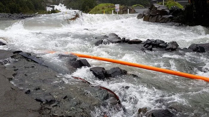 Land unter am anderen Ende der Welt: Einige Straßen im Süden der Südinsel von Neuseeland wurden gesperrt.
