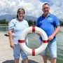 Setzten die Rettungskette „bilderbuchreif“ in Gange: Kassenmitarbeiterin Annemarie Stojec und Bademeister Walter Leopold