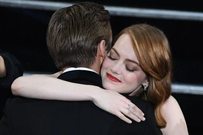 Bei ihr war die Freude riesengroß: Emma Stone.