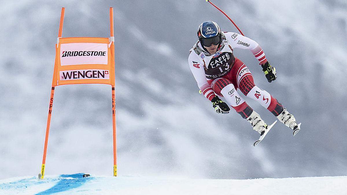 Matthias Mayer beim Lauberhorn-Training