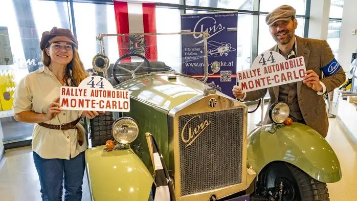 Der 100 Jahre alte Oldtimer „Made in Austria“ macht auch in Niklasdorf Station