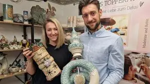 Madeleine Gratzer und Robin Frühwirth betreiben das Töpferatelier in Voitsberg 
