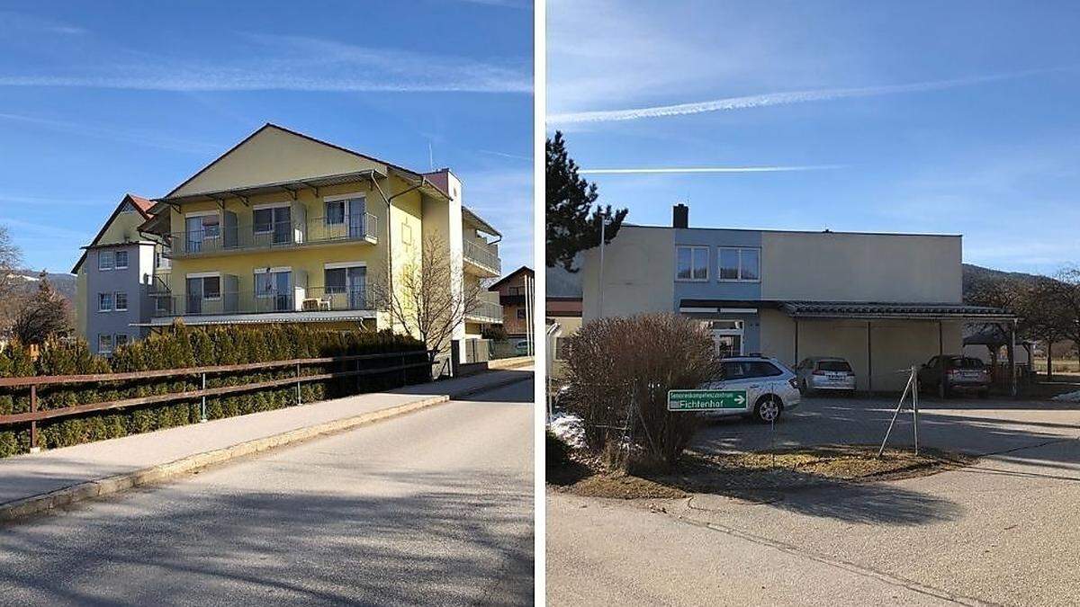 Die Zukunft der Heime in St. Marein (links) und St. Barbara (rechts) ist nun geklärt