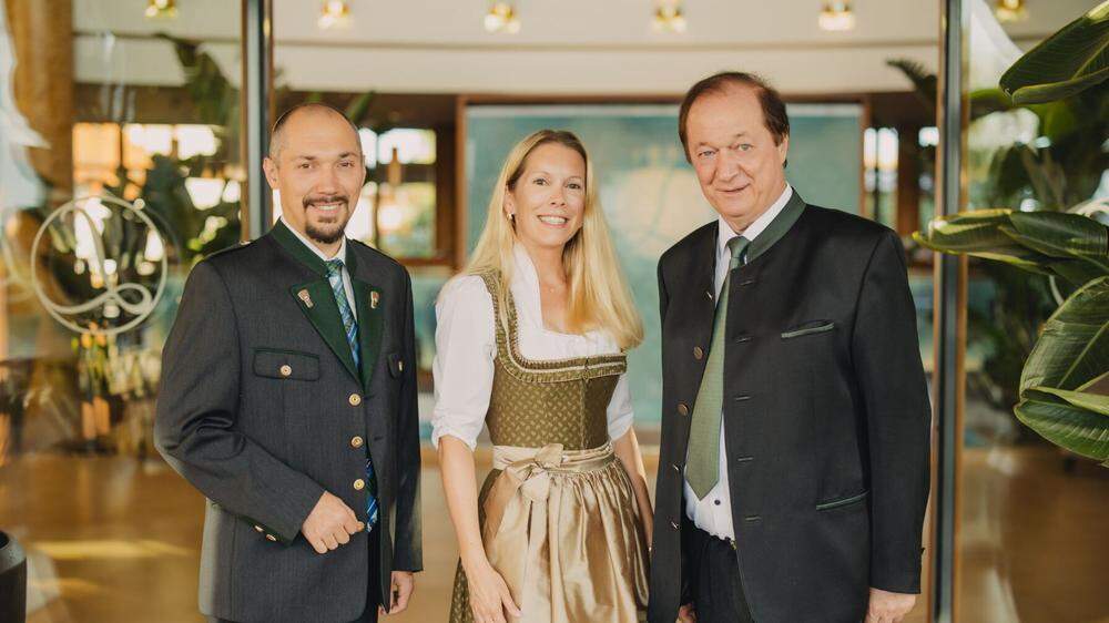 Larimar-Gastgeber Johann Haberl, Daniela Lakosche und Johannes Haberl