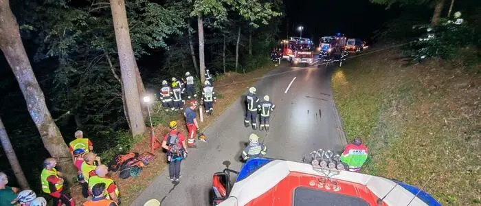 Unfall auf der Miegerer Landstraße.