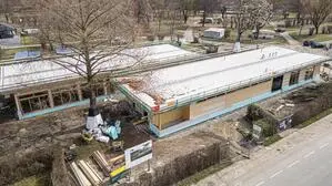 Der Bau des neuen Rezeptions- und Gastronomiebereichs am Campingplatz Klagenfurt befindet sich bereits in der Endphase