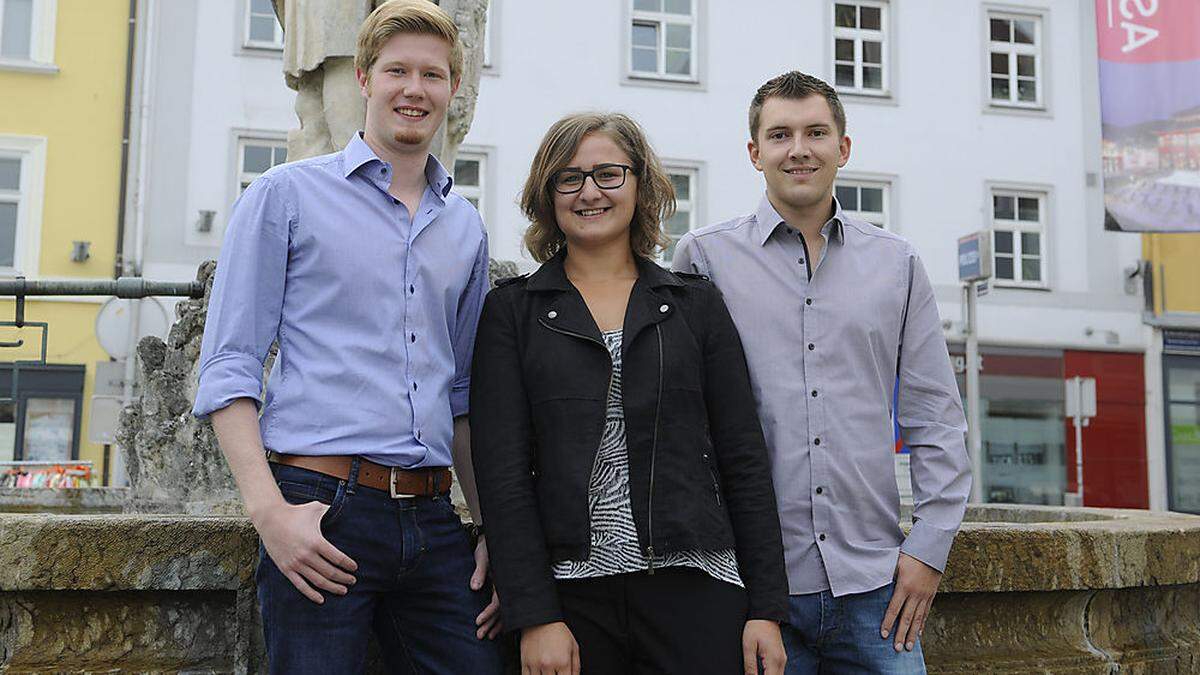 Joachim Haller, Eva Huemer und Peter Haslauer (von links)