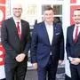 WK-Bezirksleiter Robert Schratt, WK-Präsident Jürgen Mandl und WK-Bezirksobmann Walter Sabitzer