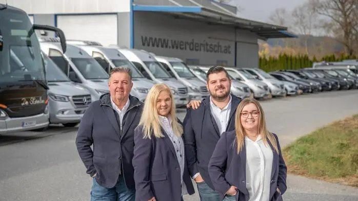 Wolfgang und Elisabeth Werderitsch mit Sohn Dominik und seiner Freundin Anja