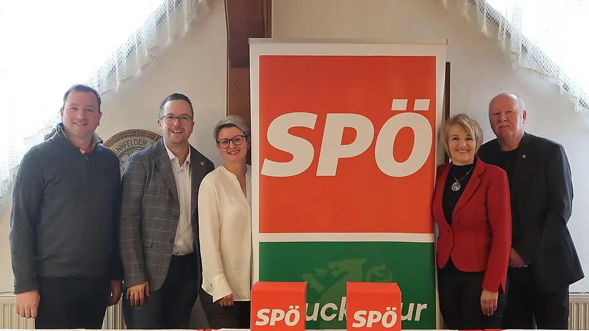 Michael Baierl, Jörg Rabl, Silke Reitbauer-Rieger, Andrea Winkelmeier und Gerald Knauß