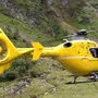 Der Mann wurde mit dem Hubschrauber gerettet